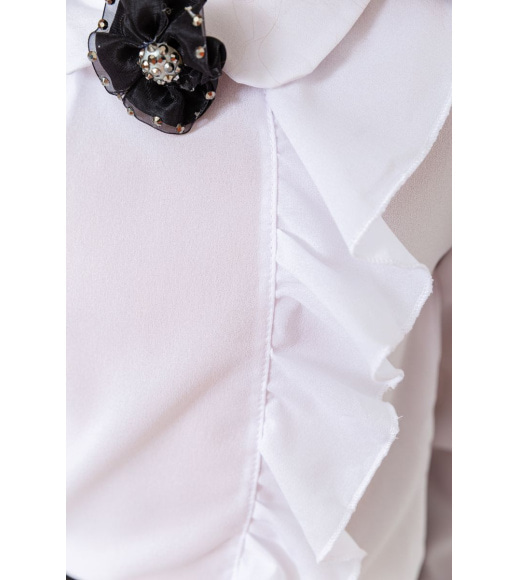 Блуза для дівчаток нарядна, колір білий, 172R103