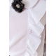 Блуза для девочек нарядная, цвет белый, 172R103