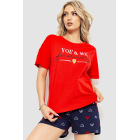 Пижама женская, цвет красно-синий, 219RF-770