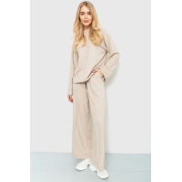Костюм женский однтонный, цвет светло-бежевый, 115R0505