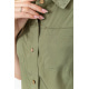 Блуза без рукавів однотонна, колір хакі, 102R068-4