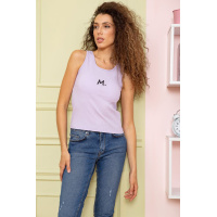 Хлопковая майка, сиреневого цвета, 180R510
