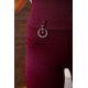 Повсякденні жіночі лосини, темно-бордовго кольору, 172R70