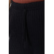 Штани жіночі вільного крою в рубчик, колір чорний, 220R017