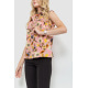 Блуза без рукавов с цветочным принтом, цвет пудровый, 102R068-5