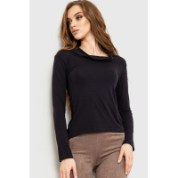 Кофта женская однотонная, цвет черный, 167R2114