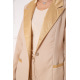 Жіночий костюм штани + піджак, бежевого кольору, 104R1285