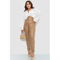 Лосины на флисе батал, цвет темно-бежевый, 102R271-1