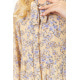 Платье шифоновое на подкладке, цвет желто-сиреневый, 214R9002