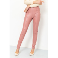 Лосины женские кожзам, цвет пудровый, 164R81