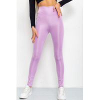 Лосины женские из бифлекса, цвет сиреневый, 220R001