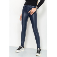 Лосины женские на флисе, цвет темно-синий, 164R003