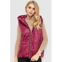 Жилетка женская с каюшоном, цвет бордовый, 102R358