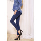 Женские приталенные джинсы синего цвета 164R6012