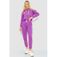Спортивный костюм женский с капюшоном, цвет светло-фиолетовый, 117R1251