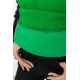 Худи женский на флисе, цвет зелено-черный, 102R312