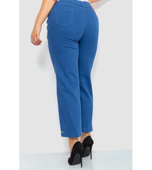Брюки женские классические, цвет джинс, 214R309