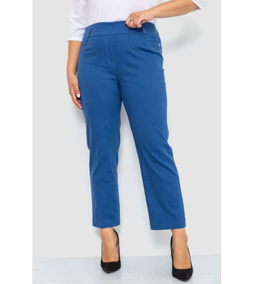 Штани жіночі класичні, колір джинс, 214R309