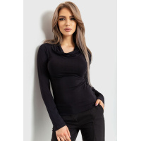 Гольф женский одтонный, цвет черный, 167R2112