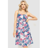 Сарафан женский с цветочным принт, цвет молочно-розовый, 221R1932-6