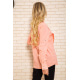 Женская рубашка с длинными рукавами, персикового цвета, 102R140