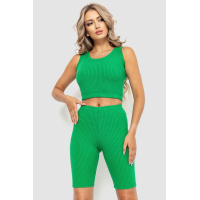 Костюм женские повседненый, цвет зеленый, 214R700-1