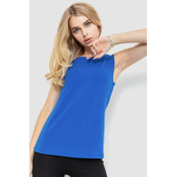 Майка женская базовая однотонная, цвет синий, 102R5178-1