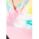 Свитшот женский трехцветный, цвет мятно-розовый, 102R5138