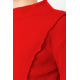 Жіночий лонгслів в рубчик, колір червоний, 102R325