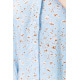Блуза классическая с принтом, цвет голубой, 102R332-2