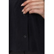 Блуза классическая однтонная, цвет черный, 102R332-3