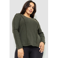 Лонгслив женский полубатал, цвет хаки, 102R325-1