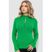 Кофта женская нарядная, цвет зеленый, 204R039
