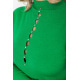 Кофта женская нарядная, цвет зеленый, 204R039
