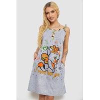 Сарафан домашний, цвет серо-оранжевый, 238RH8