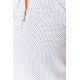 Блуза в горох, колір молочний, 230R112-6