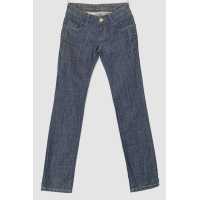 Джинсы женские, цвет темно-синий, 201R384