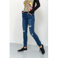 Жіночі джинси з манжетами синього кольору 164R139