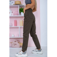 Жіночі джинси МОМ прямого крою колір Хакі 164R3363