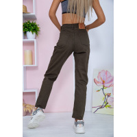 Жіночі джинси МОМ прямого крою колір Хакі 164R3363