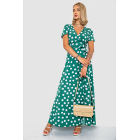 Сарафан в горох, цвет зеленый, 241R154
