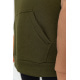 Худи женский на флисе, цвет зелено-коричневый, 102R312