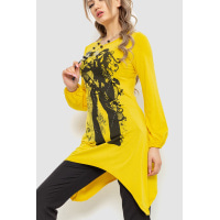 Туника женская с принтом, цвет желтый, 167R2101