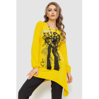 Туника женская с принтом, цвет желтый, 167R2101