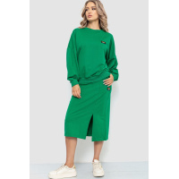 Костюм женский повседневный, цвет зеленый, 115R0517