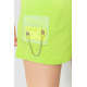 Костюм женский повседневный футболка+шорты, цвет салатовый, 198R2011