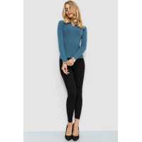 Кофта жіноча в рубчик, колір джинс, 204R015