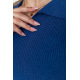 Кофта женская в рубчик, цвет синий, 204R015