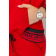 Костюм жіночий вільного крою, колір червоний, 117R101225
