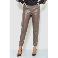 Лосины женские с экокожи, цвет мокко, 214R2031